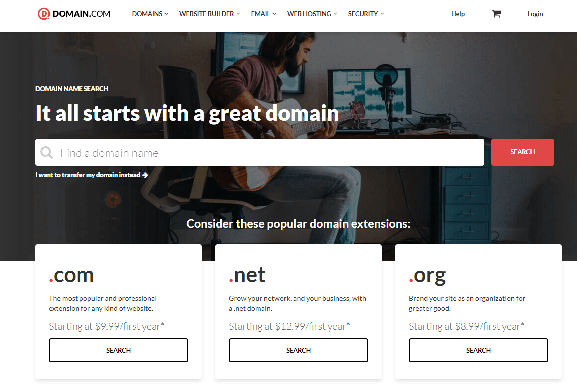buy domain name at domain dot com