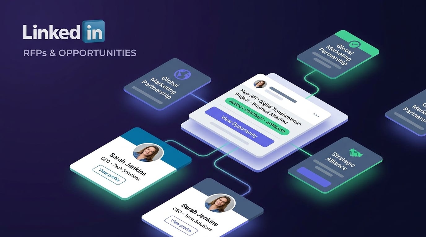 LinkedIn RFPs search illustration