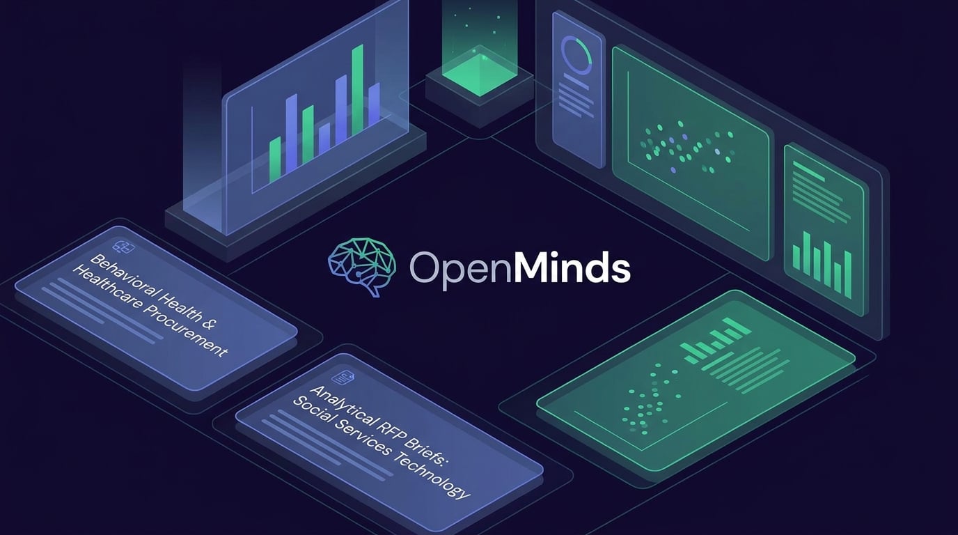 OpenMinds market intelligence platform illustration